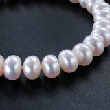 925 Silver AAAA 8-9mm Pearl Necklace Chain Gift For Women