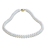 925 Silver AAAA 8-9mm Pearl Necklace Chain Gift For Women