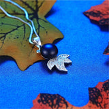 925 Silver Goldfish Pendant Necklace with Zircon