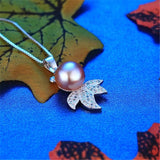 925 Silver Goldfish Pendant Necklace with Zircon