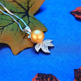 925 Silver Goldfish Pendant Necklace with Zircon