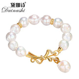Baroque Freshwater Pearl Bracelets 12.5-13mm Women's Jewelry Wedding Accessories