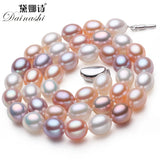 925 Sterling Silver Pearl Necklace, Freshwater Pearl, 45cm Length