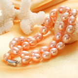 925 Sterling Silver Pearl Necklace, Freshwater Pearl, 45cm Length