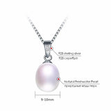 Freshwater Pearl Pendant 925 Sterling Silver Necklace High Jewelry Gift