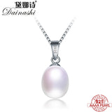 Freshwater Pearl Pendant 925 Sterling Silver Necklace High Jewelry Gift