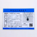 Natural Freshwater Pearl Pendant Necklace Women 925Sterling Silver High Jewelry