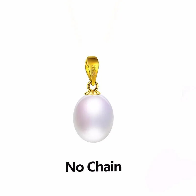 18K Jewelry Necklace&Pendant, Freshwater Pearl Women Pendant