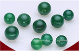 Freshwater Pearl Bracelet with Green Agate Charm, Platinum Clasp