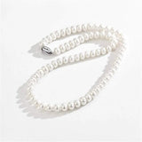 Freshwater Pearl Necklace Sterling Silver Jewelry Women Birthday Gift
