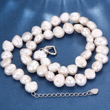 Baroque Pearl Necklace 925 Sterling Silver Fine Jewelry