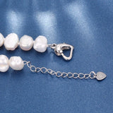 Baroque Pearl Necklace 925 Sterling Silver Fine Jewelry
