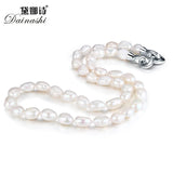 Baroque Pearl Necklace 925 Sterling Silver Fine Jewelry