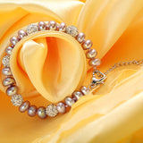 Freshwater Pearl Bracelets for Women in White/Pink/Purple/Mixed Colors