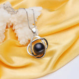 10-10.5mm Pearl Sterling Silver Slide Pendant for Bridal Women