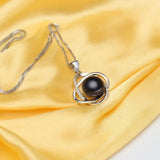 10-10.5mm Pearl Sterling Silver Slide Pendant for Bridal Women