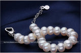 Freshwater Pearl Charm Bracelet for Women 9-10mm Natural Pearl Fine Jewelry