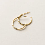 14K Filled Hoop Earrings Modern Everyday Wear Jewelry