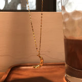 925 Sterling Silver Moon Phase Choker Necklace Shinny Sequin Chain
