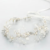 Beaded Hand Wired Wedding Wreath Headband Tiara