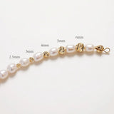 Brass Spacer Bead for Jewelry Making DIY 14k Plated
