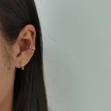 Clip Earring Micro Inlaid Zircon Shinning Jewelry