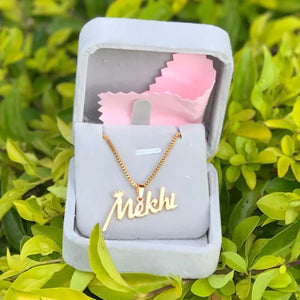Personalized Name Necklace Stainless Steel Cuban Chain