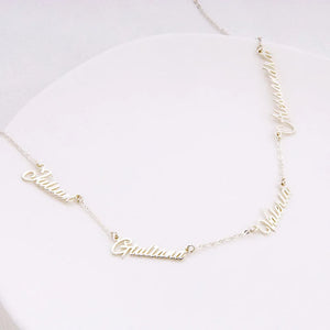 Personalized Family Name Necklace for Grandmother Gift