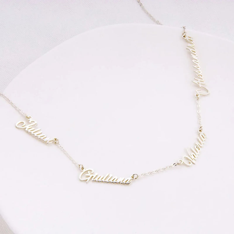 Personalized Family Name Necklace for Grandmother Gift