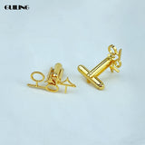 Personalized Name Cufflinks Stainless Steel Men Jewelry Wedding Suit Gift