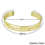 Dainty Name Bracelet Stainless Steel Couple Personalized Jewelry