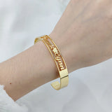 Dainty Name Bracelet Stainless Steel Couple Personalized Jewelry