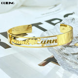 Dainty Name Bracelet Stainless Steel Couple Personalized Jewelry