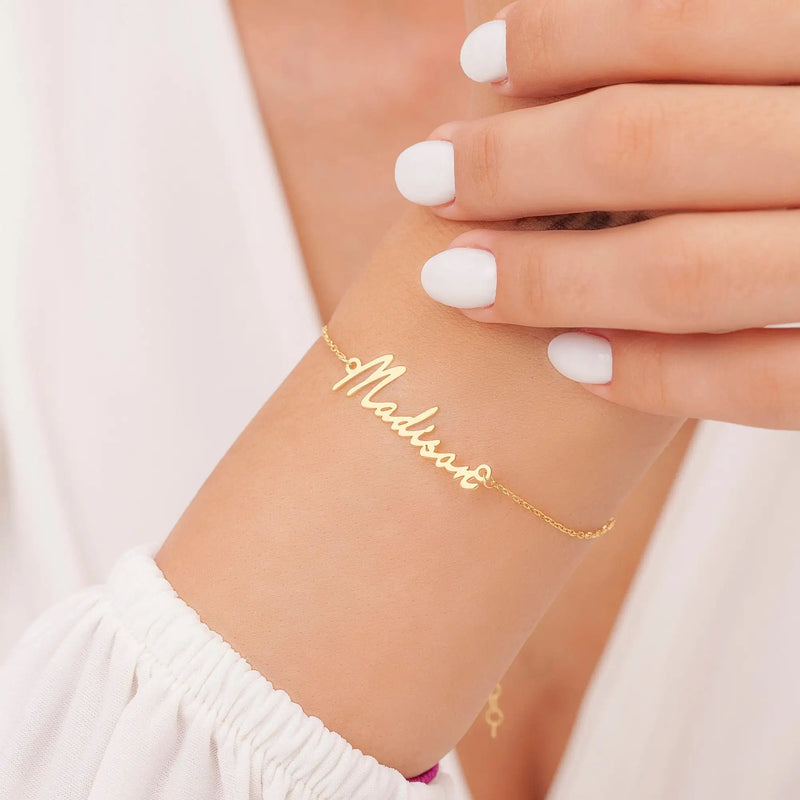 Personalized Dainty Name Bracelet for Women