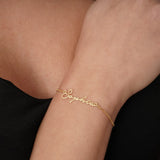 Dainty Name Bracelet,Initial Bracelet,Custom Handwrite Name Bracelet