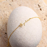 Dainty Name Bracelet,Initial Bracelet,Custom Handwrite Name Bracelet