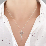 Dainty Name Necklace with Birth Flower Dangle Personalized Jewelry Choker