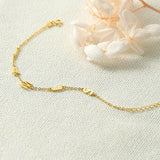 Dainty Tiny Letter Bracelet Personalized Initials Pendant Bracelet Gift