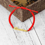 Personalized Name Bracelet Stainless Steel Pendant Couple Gift