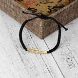 Personalized Name Bracelet Stainless Steel Pendant Couple Gift