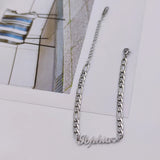 Dainty Name Bracelet Stainless Steel Chain Personalized Bracelet