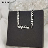 Dainty Name Bracelet Stainless Steel Chain Personalized Bracelet