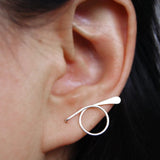 Dainty Circle Earrings 14k Filled Punk Oorbellen Minimalist Earrings