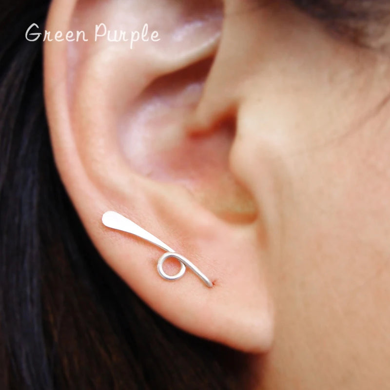 Dainty Circle Earrings 14k Filled Punk Oorbellen Minimalist Earrings