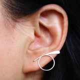 Dainty Circle Earrings 14k Filled Punk Oorbellen Minimalist Earrings