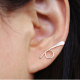 Dainty Circle Earrings 14k Filled Punk Oorbellen Minimalist Earrings