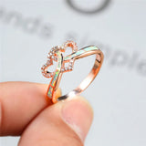 Opal Stone Engagement Ring Classic Rose Wedding Rings For Women