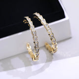 Dainty Natural Crystal Earrings 925 Sterling Silver Wedding Studs