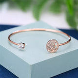 Dainty Female Zircon Stone Bracelet Tree Of Life Adjustable Bracelets For Women