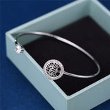 Dainty Female Zircon Stone Bracelet Tree Of Life Adjustable Bracelets For Women